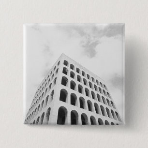 Rom Italien, EUR Palazzo del Lavoro Button