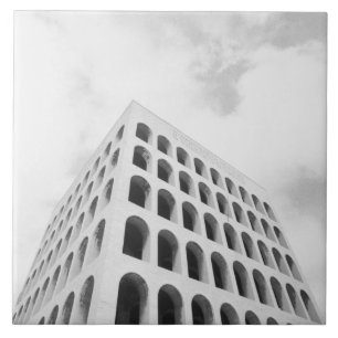 Rom Italien, EUR Palazzo del Lavoro Fliese