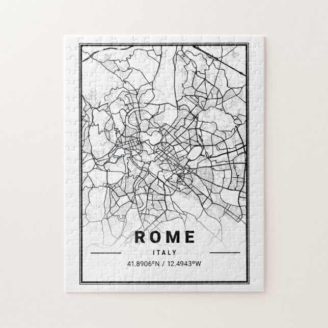 Rom Italien - Europa Stadtkarte Moderne Minimalist (Vertikal)