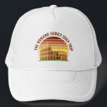 Rom Italien Familienreise Coliseum Sunset Custom Truckerkappe<br><div class="desc">Passen Sie Ihre Reihenhüte für Ihren Familienurlaub in Rom - Italien mit Ihrem Namen oder einer anderen personalisierten Gruppe an,  um Ihren Urlaub im Kolosseum und anderen ikonischen Sehenswürdigkeiten in Europa zu verbringen. Ein cooler individualisierbarer Sonnenuntergang für eine internationale Reise.</div>