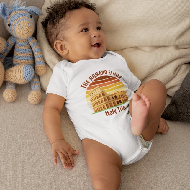 Rom Italien Familienreise Kolosseum Sunset Custom Baby Strampler (Von Creator hochgeladen)