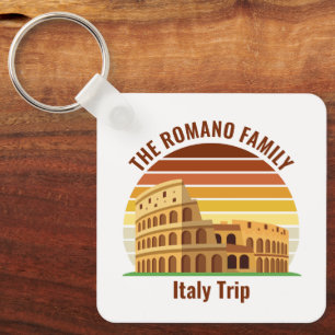 Rom Italien Familienreise Kolosseum Sunset Custom Schlüsselanhänger
