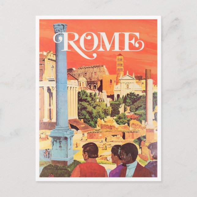 Rom Italien Jahrgänge Reisen Postkarte (Vorderseite)