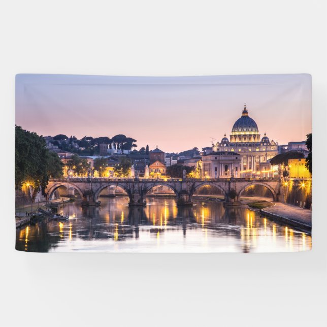 Rom Italien - Kathedrale St Peters Banner (Horizontal)