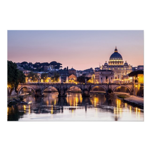 Rom Italien - Kathedrale St Peters Poster (Vorderseite)