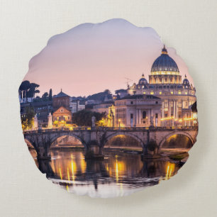 Rom Italien - Kathedrale St Peters Rundes Kissen