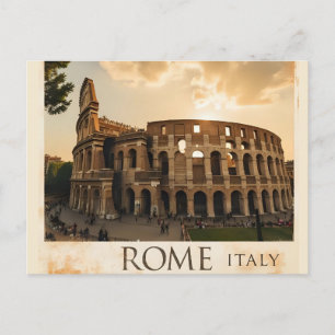 Rom Italien Kolloseum Vintage Postkarte