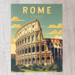 Rom Italien Kolloseum Vintage Postkarte<br><div class="desc">Rom Kolosseum Vektorgrafik Design. Rom liegt im zentralen Teil der italienischen Halbinsel,  in Latium,  am Western des Tiber.</div>