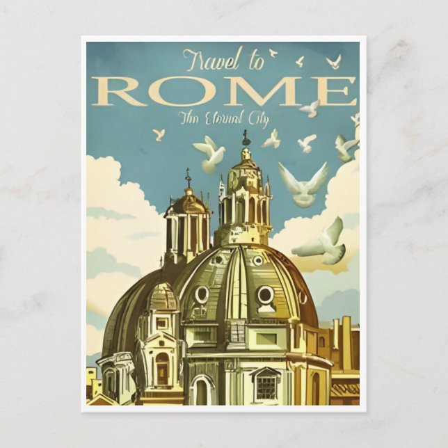 Rom Italien Kolloseum Vintage Stadt Postkarte (Vorderseite)