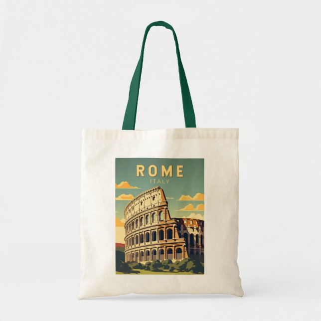Rom Italien Kolloseum Vintage Tragetasche (Vorne)