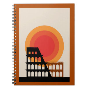 Rom, Italien Kolosseum Postcard Vintag Notizblock