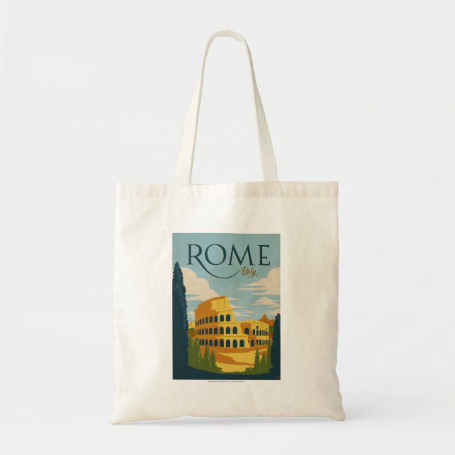 Rom, Italien Kolosseum Tragetasche (Vorne)