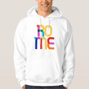 Rom Italien Pop Art Letters Hoodie