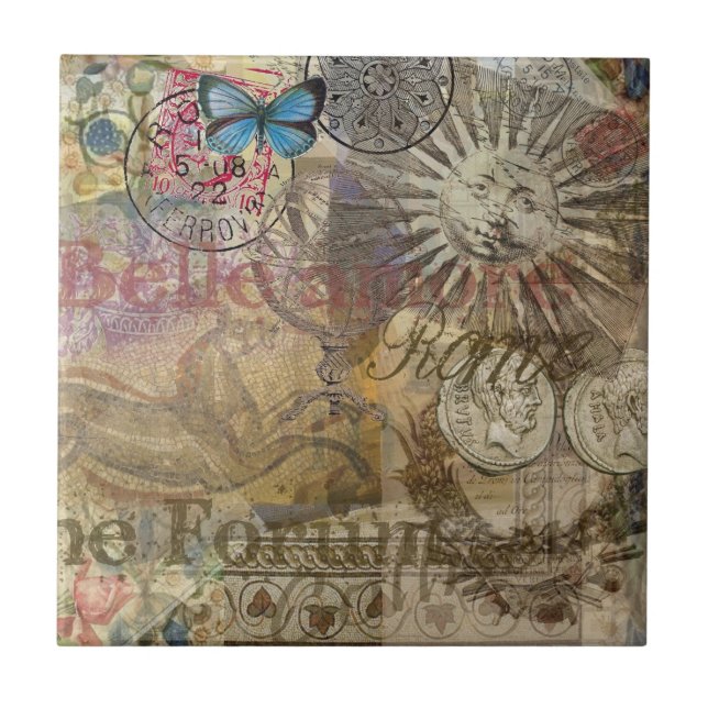 Rom Italien Reisen Urlaub Stadt Fliese (Vorderseite)