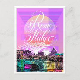 Rom - Italien Sketch Kunstausstellung Postkarte