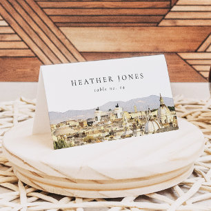Rom Italien Skyline Hochzeitsplatzkarten RSVP Karte