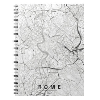 Rom Italien Stadtplan Minimales Design Notizblock