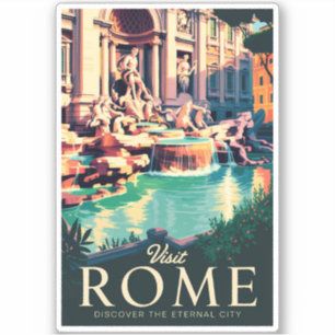 Rom Italien Trevi-Brunnen Aufkleber