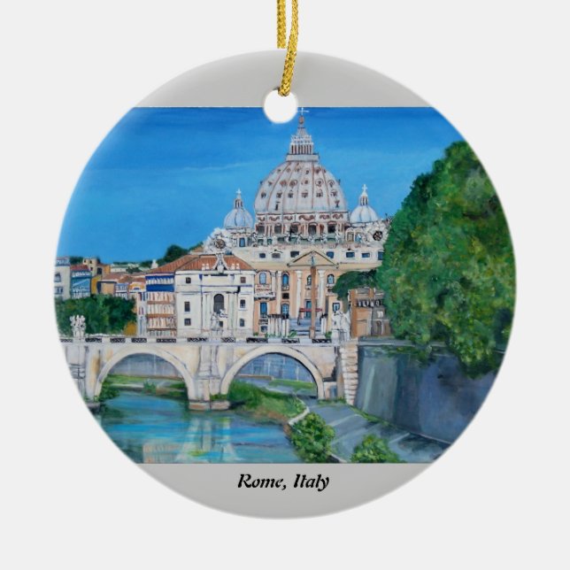 Rom, Italien - Verzierung Keramik Ornament (Vorne)