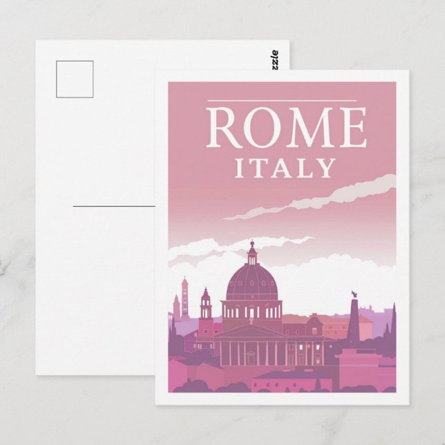 Rom Italien Vintag Berühmter Reiseort Postkarte (Vorne/Hinten)
