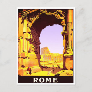 Rom Italien Vintage-Reise Postkarte