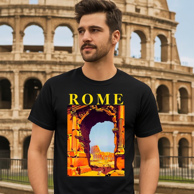 Rom, Italien - Vintager Tourismus T-Shirt (Von Creator hochgeladen)