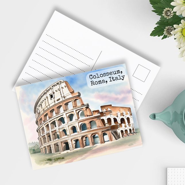 Rom, Italien Vintages Kolosseum Postkarte (Von Creator hochgeladen)
