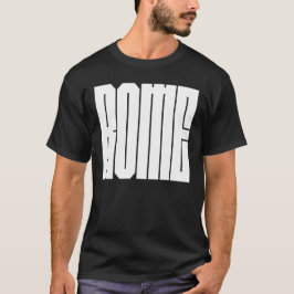 Rom Italienische Stadt Fettblock-Schrift T-Shirt