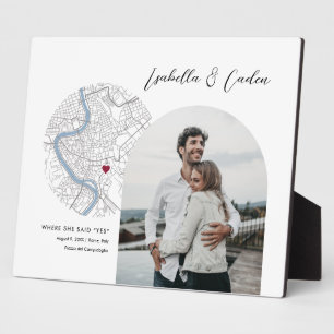 Rom Karte Hochzeit Verlobung Foto Geschenk Fotoplatte
