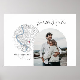 Rom Karte Hochzeit Verlobung Foto Geschenk Poster