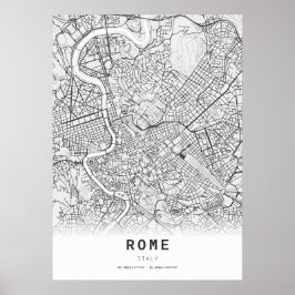 Rom Kartografie Stadtkarte Poster
