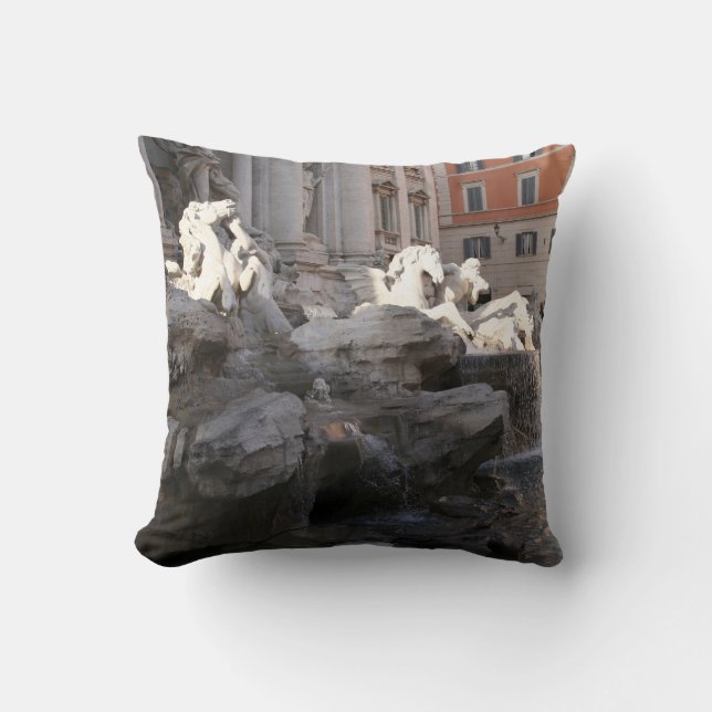 Rom-Kissen-Kolosseum-Trevi-Brunnen Kissen (Vorderseite)