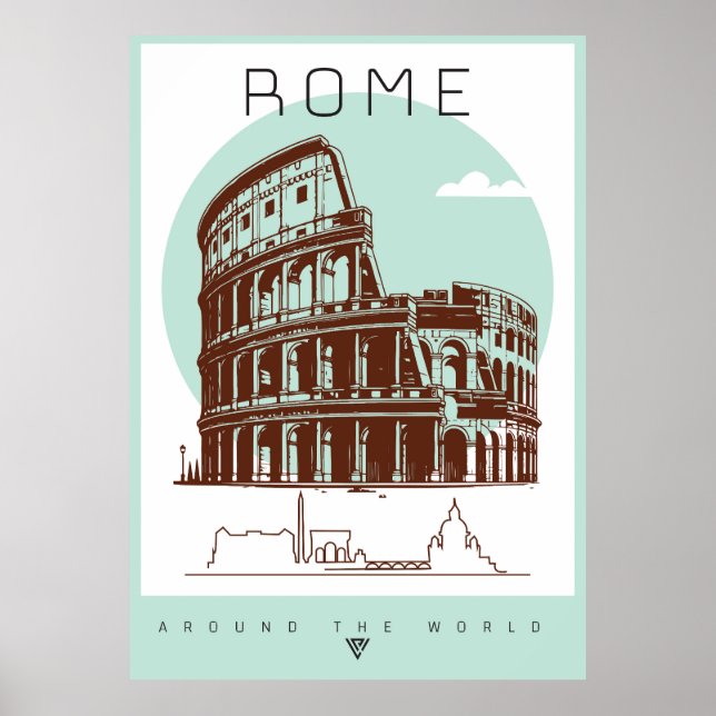 Rom-Kolosseum Poster (Vorne)