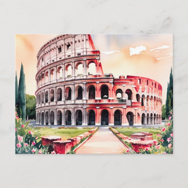 Rom Kolosseum Postkarte (Vorderseite)