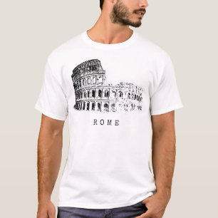 Rom Kolosseum Vintag Skyline Italien Fan I Liebe T-Shirt