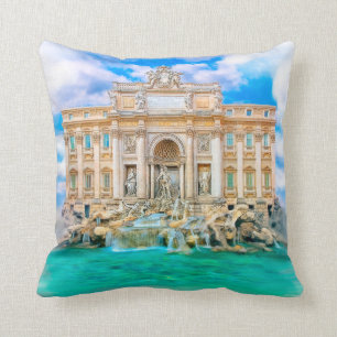 Rom - La Dolce Vita - Trevi-Brunnen Kissen