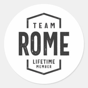 Rom Lifetime Personalisiert Name Rom Runder Aufkleber