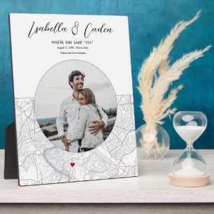 Rom Map Wedding Verlobung Foto Geschenk Vertikal Fotoplatte
