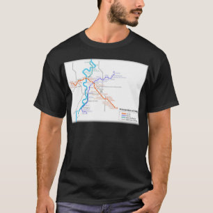 Rom-Metro-Karte T-Shirt