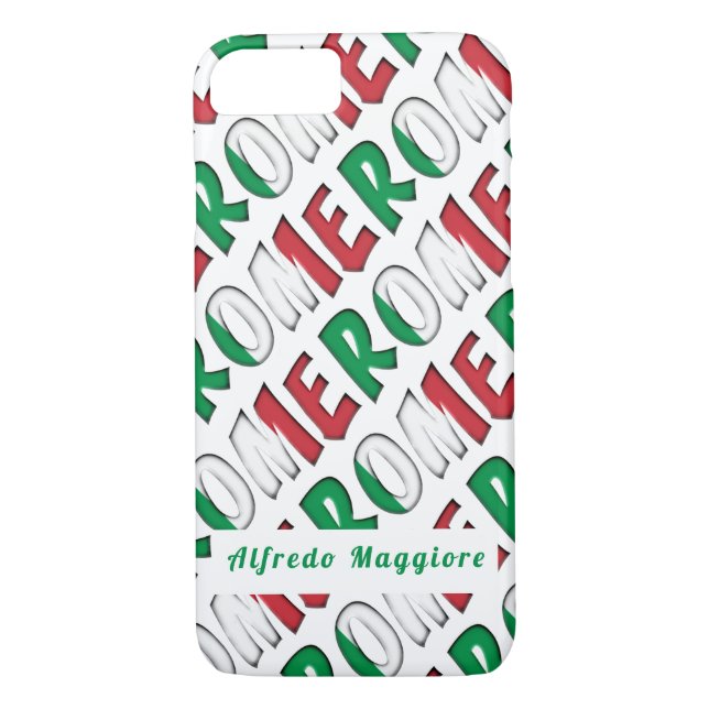 Rom Muster Flag Italien Farben hinzufügen Case-Mate iPhone Hülle (Rückseite)
