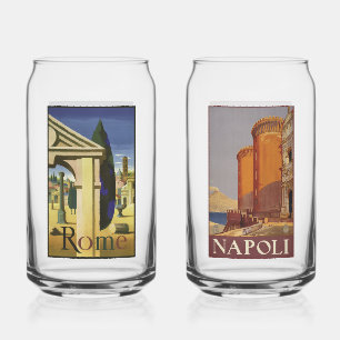 Rom & Neapel Italien Vintage Travel Dosenglas