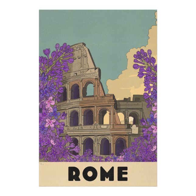 Rom Reisen Vintage Poster (Vorne)