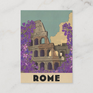 Rom Reisen Vintage Poster Visitenkarte