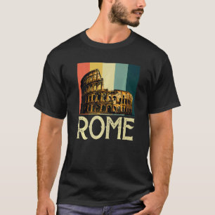 Rom Retro Kolosseum Italien und Vatikanstadt T-Shirt
