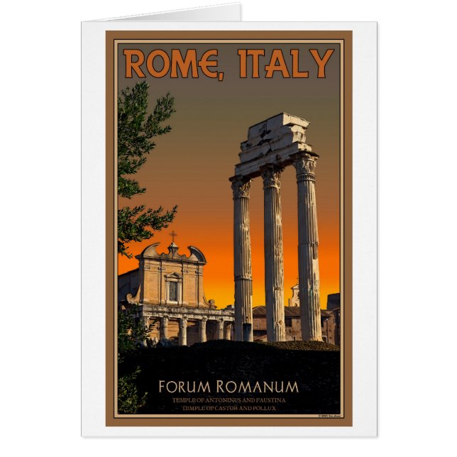 Rom - Ruinen-Tempel im Forum Romanum (Vorne)