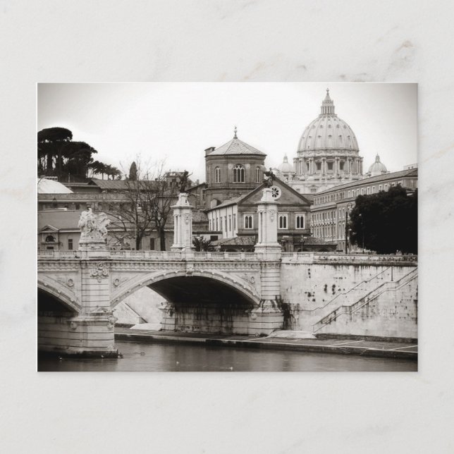 Rom, San Peter Platz Postkarte (Vorderseite)