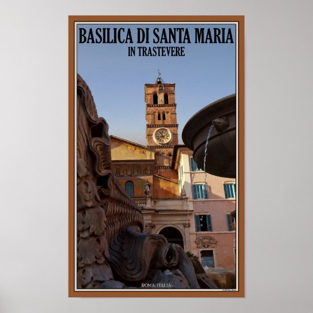 Rom - Santa Maria in Trastevere Poster (Vorne)