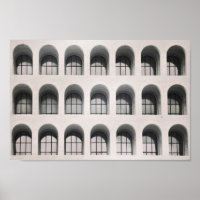 Rom. Schwarz-Weiß-Foto. Moderne Architektur