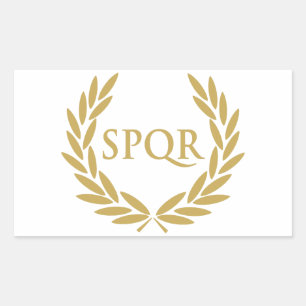 Rom SPQR Rom Senat Siegel Rechteckiger Aufkleber