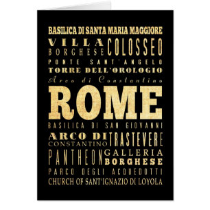 Rom-Stadt der Italien-Typografie-Kunst